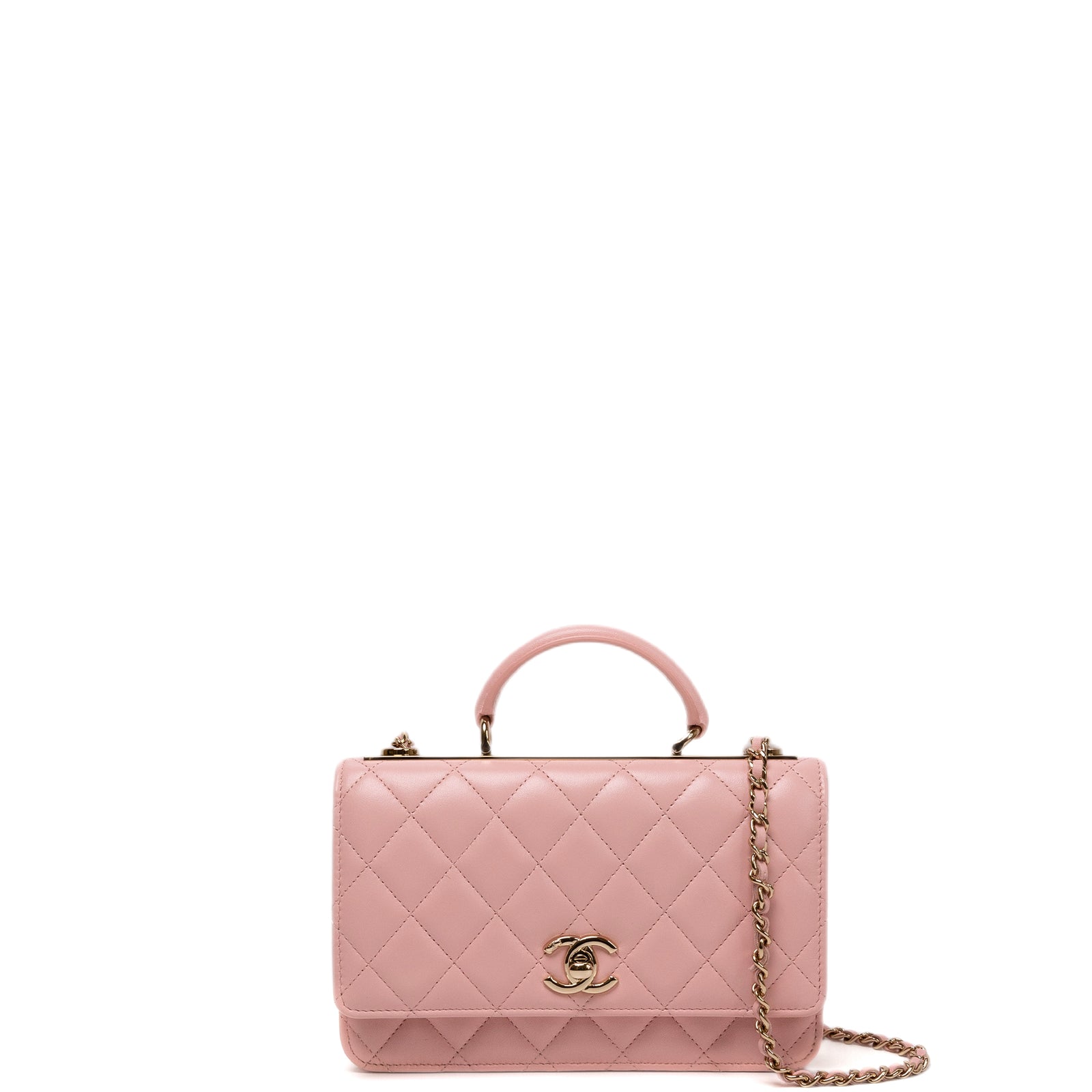 CHANEL TOP HANDLE TRENDY CC WALLET ON CHAIN (MICROCHIP)