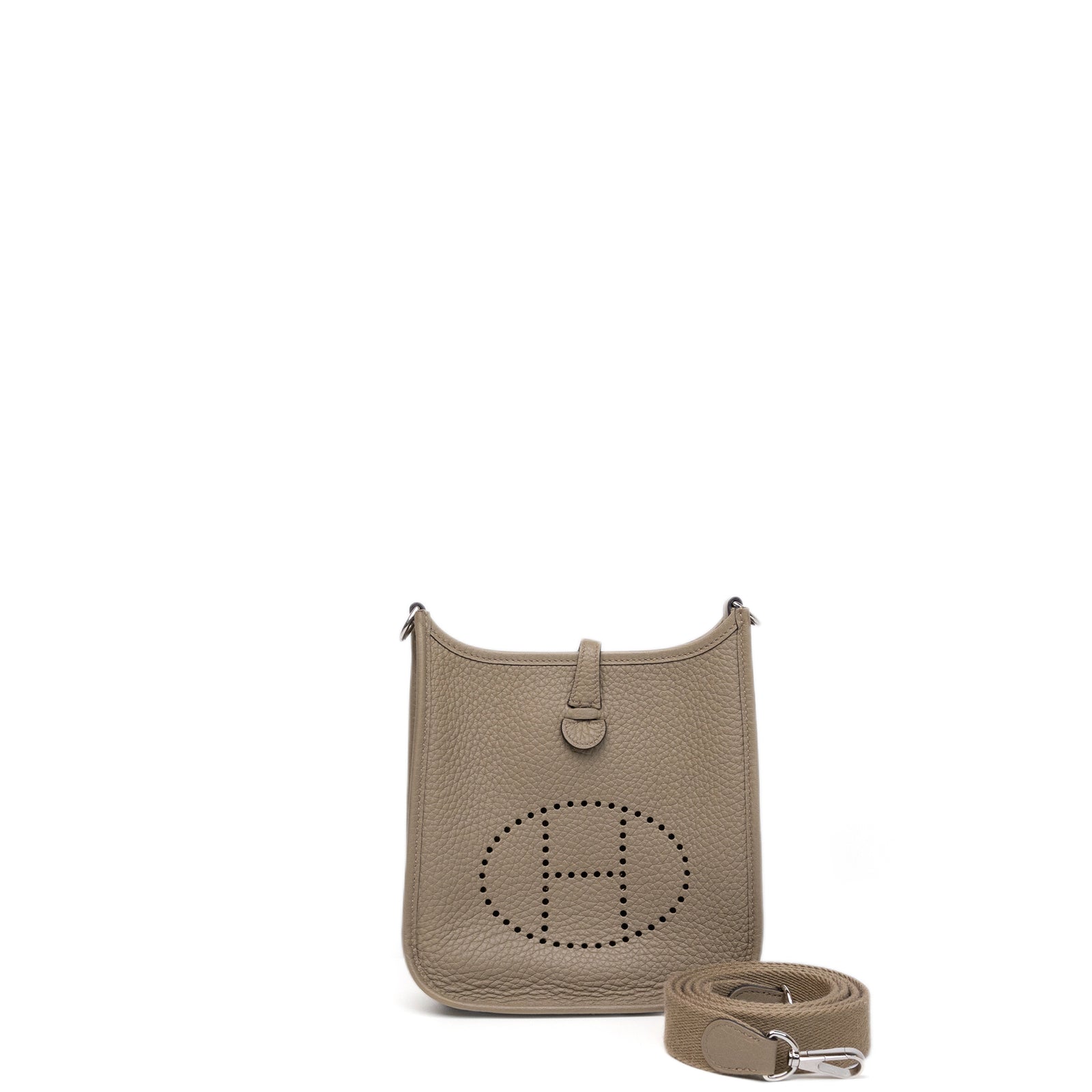 HERMES MINI EVELYNE BEIGE MARFA SHW STAMP W