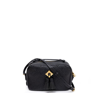 LOUIS VUITTON SAINTONGE MONOGRAM EMPREINTE BLACK LEATHER GHW