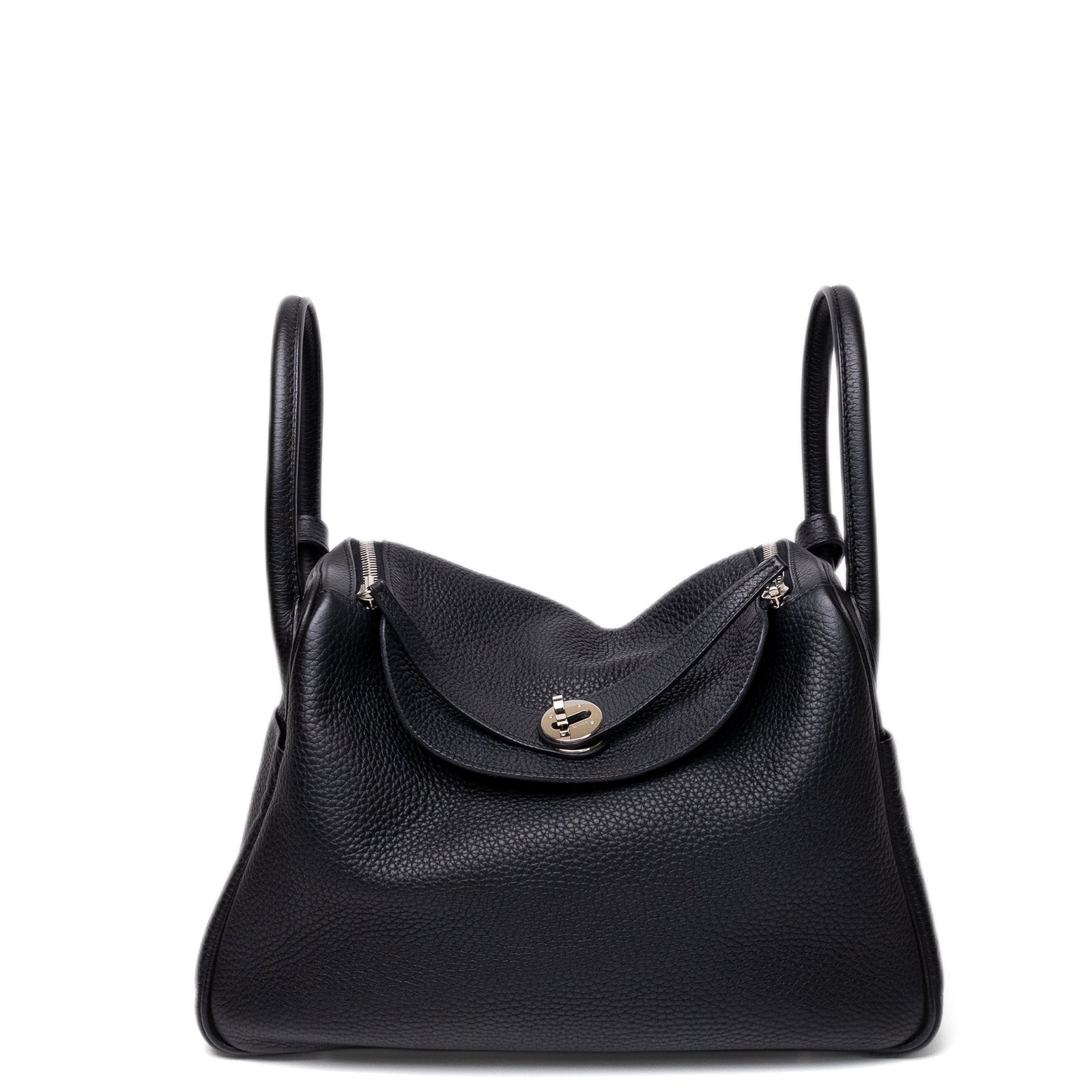HERMES LINDY 30 CLEMENCE LEATHER SHW STAMP SQUARE Q