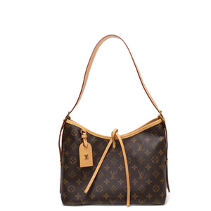 LOUIS VUITTON CARRYALL PM BROWN MONOGRAM CANVAS GHW (MICROCHIP)