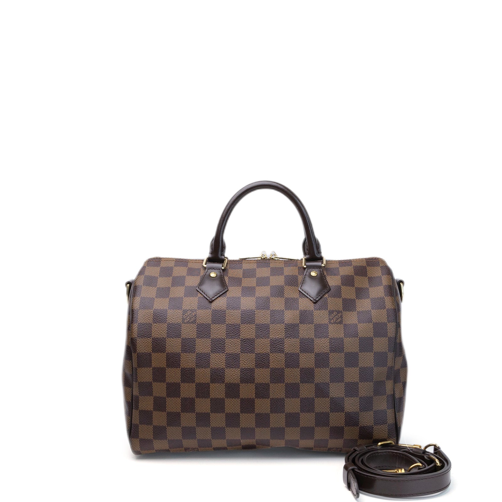 LOUIS VUITTON SPEEDY 30 DAMIER EBENE GHW