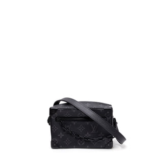 LOUIS VUITTON MINI SOFT TRUNK BLACK MONOGRAM ECLIPSE CANVAS BLACK HARDWARE
