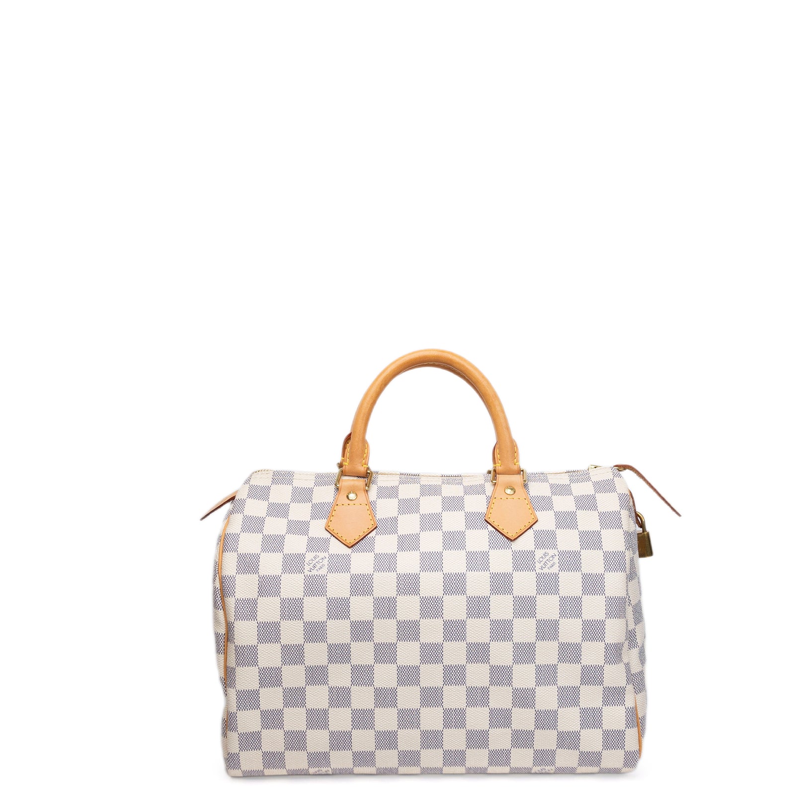 LOUIS VUITTON SPEEDY 30 DAMIER AZUR CANVAS HANDBAG GHW
