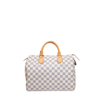 LOUIS VUITTON SPEEDY 30 DAMIER AZUR CANVAS HANDBAG GHW