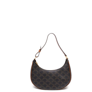 CELINE AVA BAG TAN CANVAS / CALFSKIN LEATHER GHW