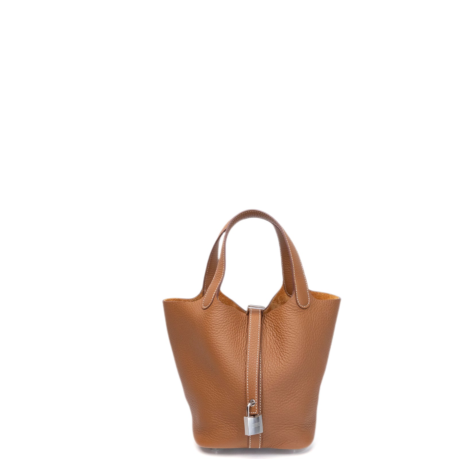 HERMES PICOTIN 18 CLEMENCE GOLD SHW STAMP K
