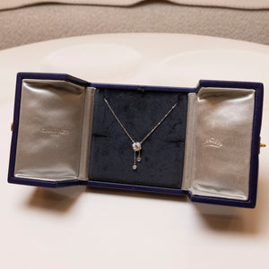 CHAUMET JEUX DE LIENS HARMONY DIAMOND PENDANT NECKLACE IN WHITE GOLD