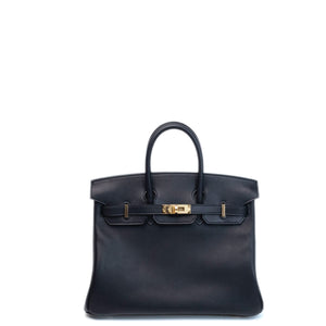 HERMES BIRKIN 25 VOLUPTO BLACK GHW STAMP G