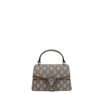 GUCCI SMALL DIONYSUS TOP HANDLE BAG BEIGE GG SUPREME CANVAS / LEATHER SHW