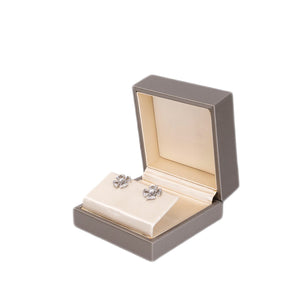 BVLGARI FIOREVER 18K WHITE GOLD WITH DIAMOND EARRINGS