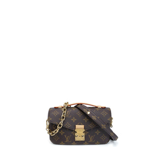 LOUIS VUITTON POCHETTE METIS EAST WEST MONOGRAM CANVAS GHW (MICROCHIP)