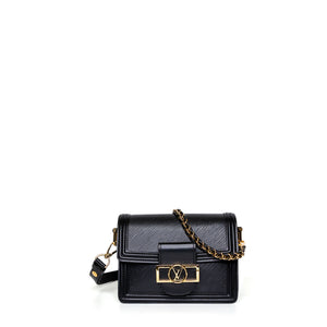 LOUIS VUITTON MINI DAUPHINE BLACK EPI LEATHER GHW