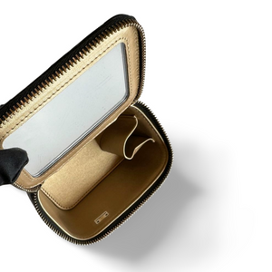 CHANEL MINI VANITY CASE WITH CHAIN BLACK CAVIAR GHW