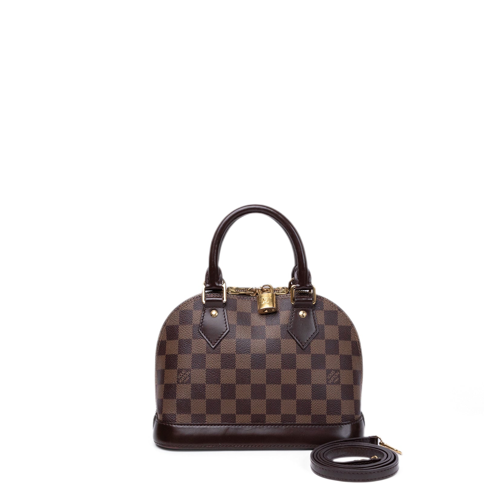 LOUIS VUITTON ALMA BB DAMIER EBENE CANVAS GHW