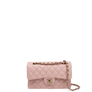 CHANEL CLASSIC DOUBLE FLAP SMALL LGHW (MICROCHIP)