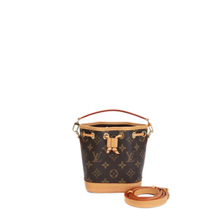 LOUIS VUITTON NANO NOE MONOGRAM CANVAS GHW (MICROCHIP)