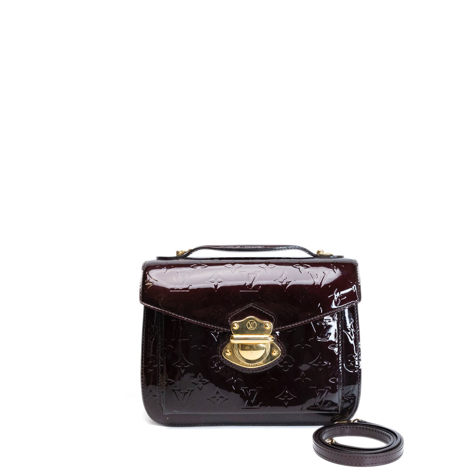 LOUIS VUITTON MIRADA BAG MONOGRAM VERNIS AMARANTE GHW
