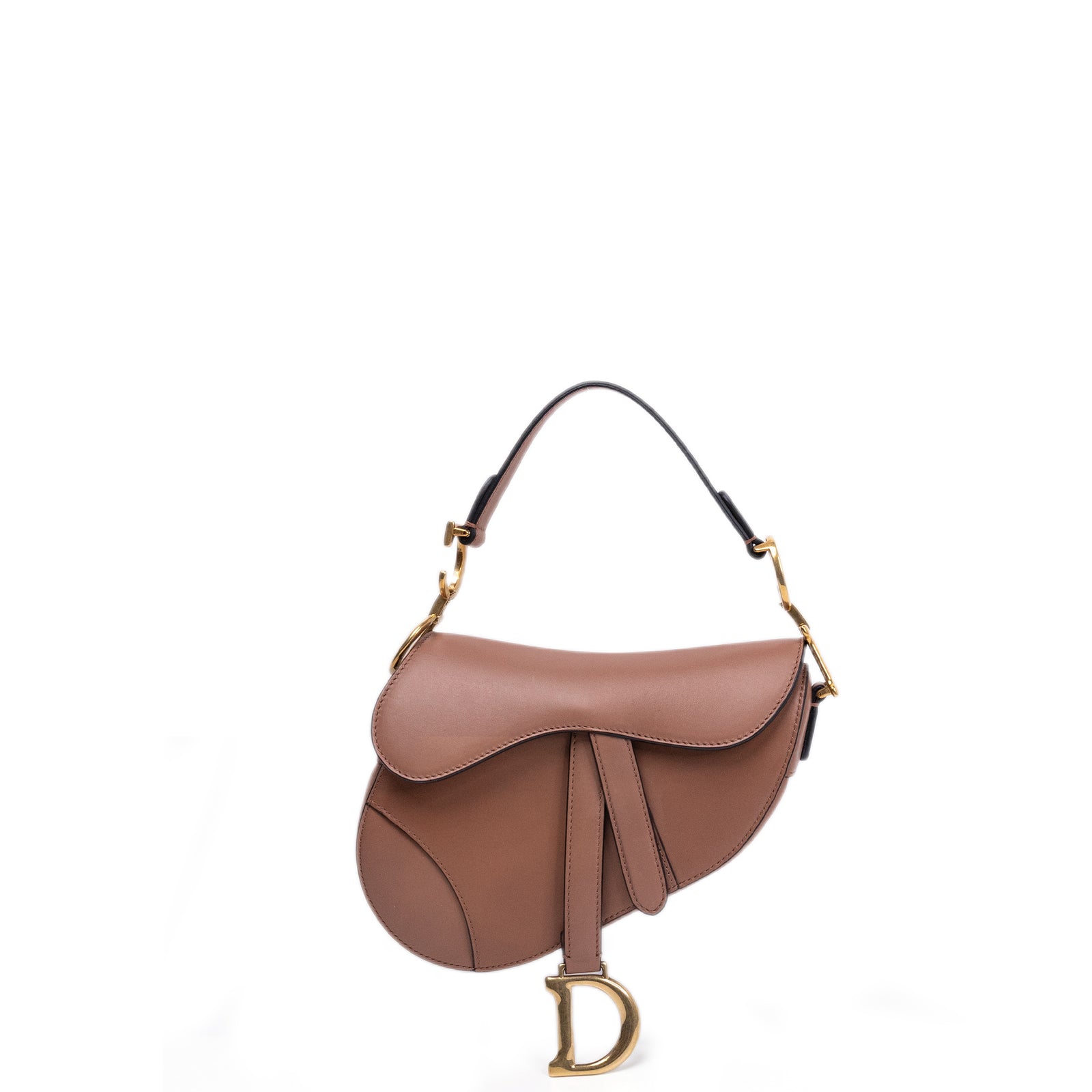 CHRISTIAN DIOR MINI SADDLE GRAIN CALFSKIN PINK GHW