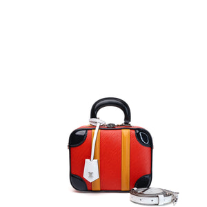 LOUIS VUITTON VALISETTE BB RED / MULTICOLOURED EPI LEATHER SHW
