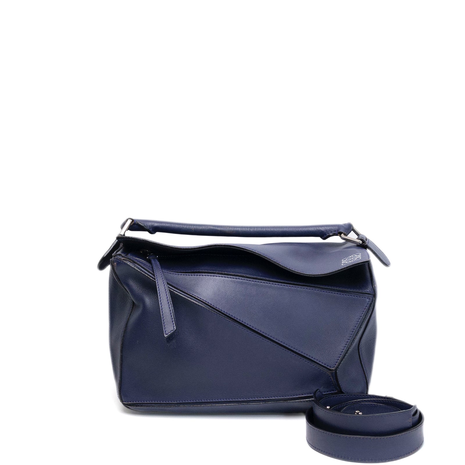 LOEWE MEDIUM PUZZLE BAG NAVY CALFSKIN SHW
