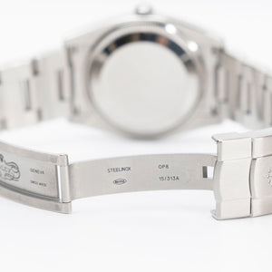 ROLEX AIR-KING 34, 114234, WHITE 3-6-9 ARABIC DIAL