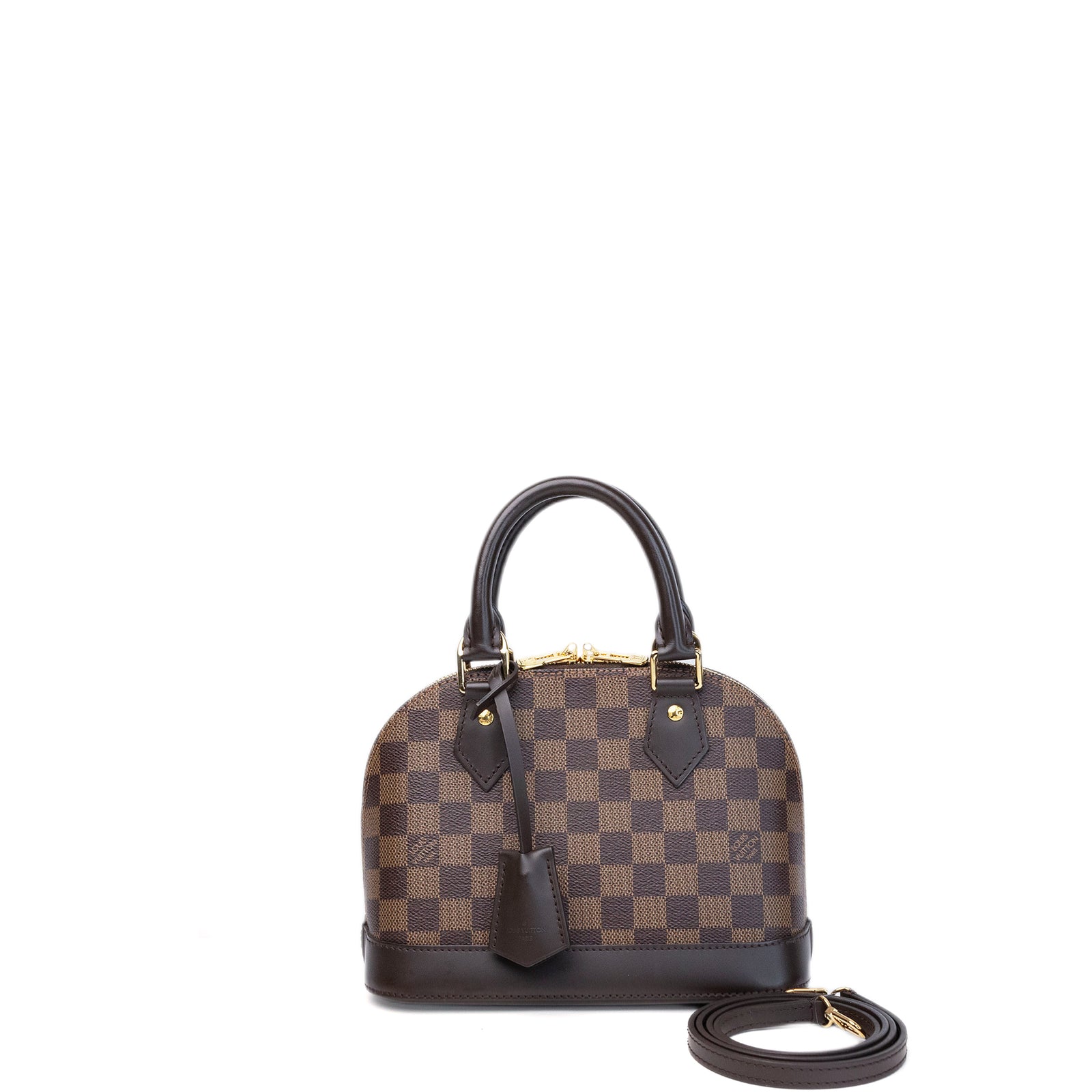 LOUIS VUITTON ALMA BB DAMIER EBENE CANVAS GHW