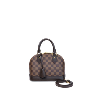 LOUIS VUITTON ALMA BB DAMIER EBENE CANVAS GHW