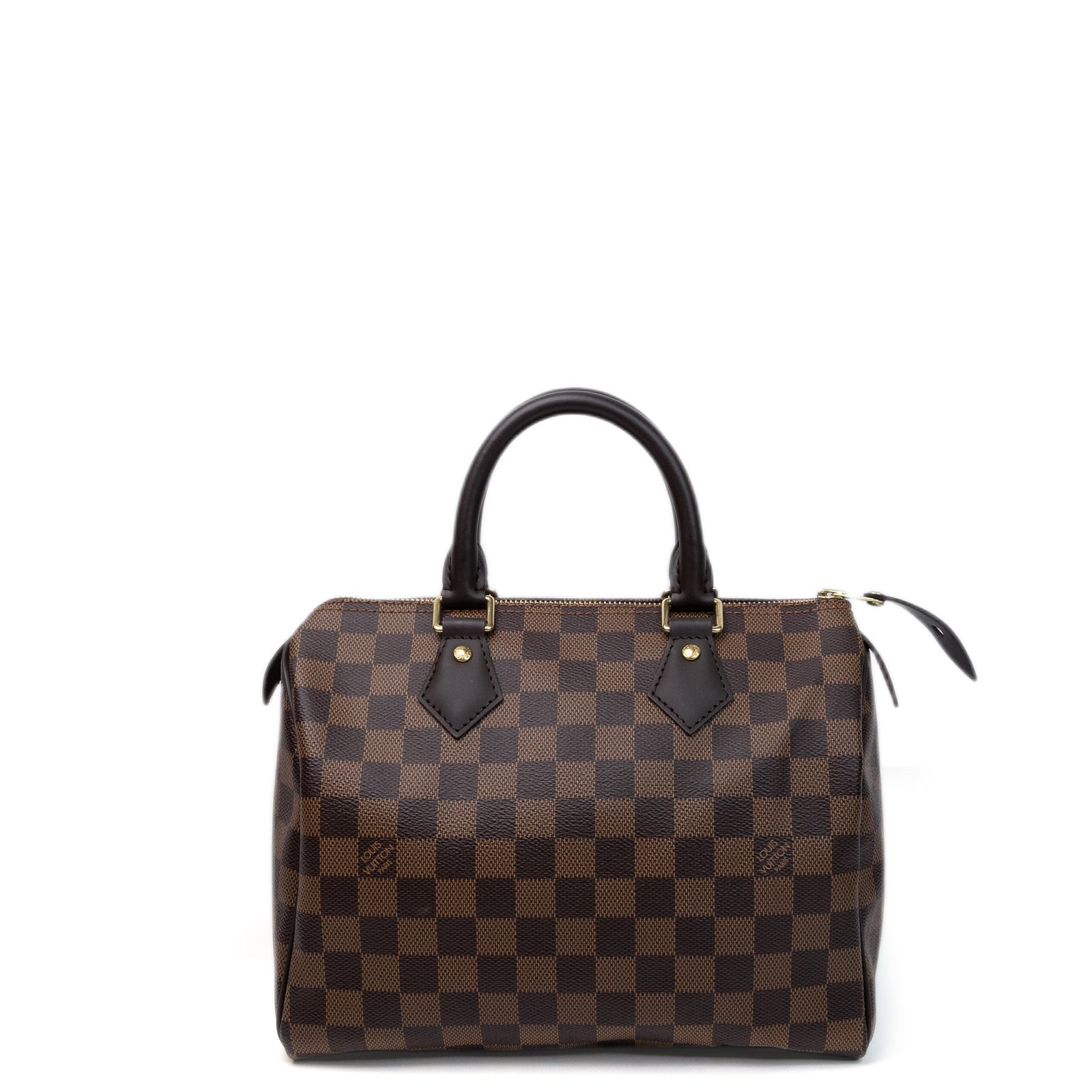 LOUIS VUITTON SPEEDY BANDOULIERE 25 DAMIER EBENE CANVAS GHW