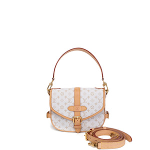 LOUIS VUITTON SAUMUR BB OTHER MONOGRAM CANVAS MASTIC CREAM GHW (MICROCHIP)