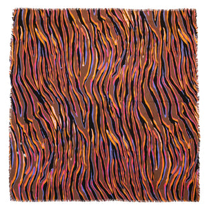 LOUIS VUITTON SILK WOOL ZEBRA SHAWL