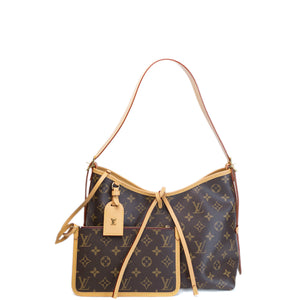 LOUIS VUITTON CARRYALL PM MONOGRAM CANVAS GHW (MICROCHIP)