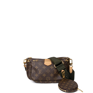 LOUIS VUITTON MULTI POCHETTE ACCESSORIES MONOGRAM CANVAS KHAKI GHW