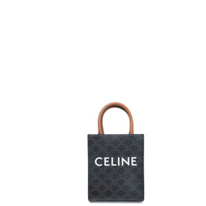 CELINE MINI VERTICAL CABAS TRIOMPHE CANVAS GHW