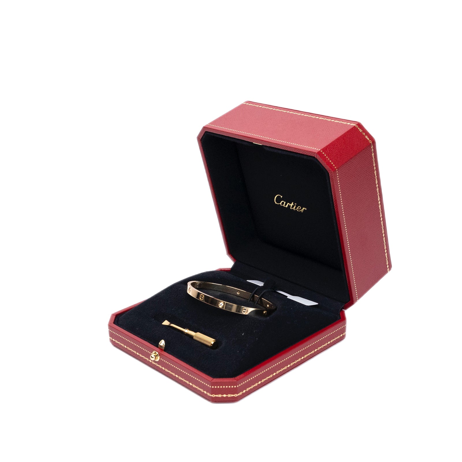 CARTIER LOVE 18K YELLOW GOLD BRACELET WITH DIAMOND