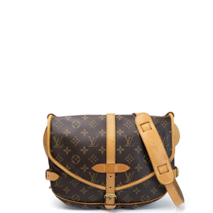 LOUIS VUITTON VINTAGE DOUBLE SIDE CROSSBODY BAG MONOGRAM CANVAS GHW