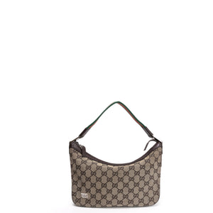 GUCCI GG SHERRY LINE HOBO BAG BEIGE GG SUPREME CANVAS SHW