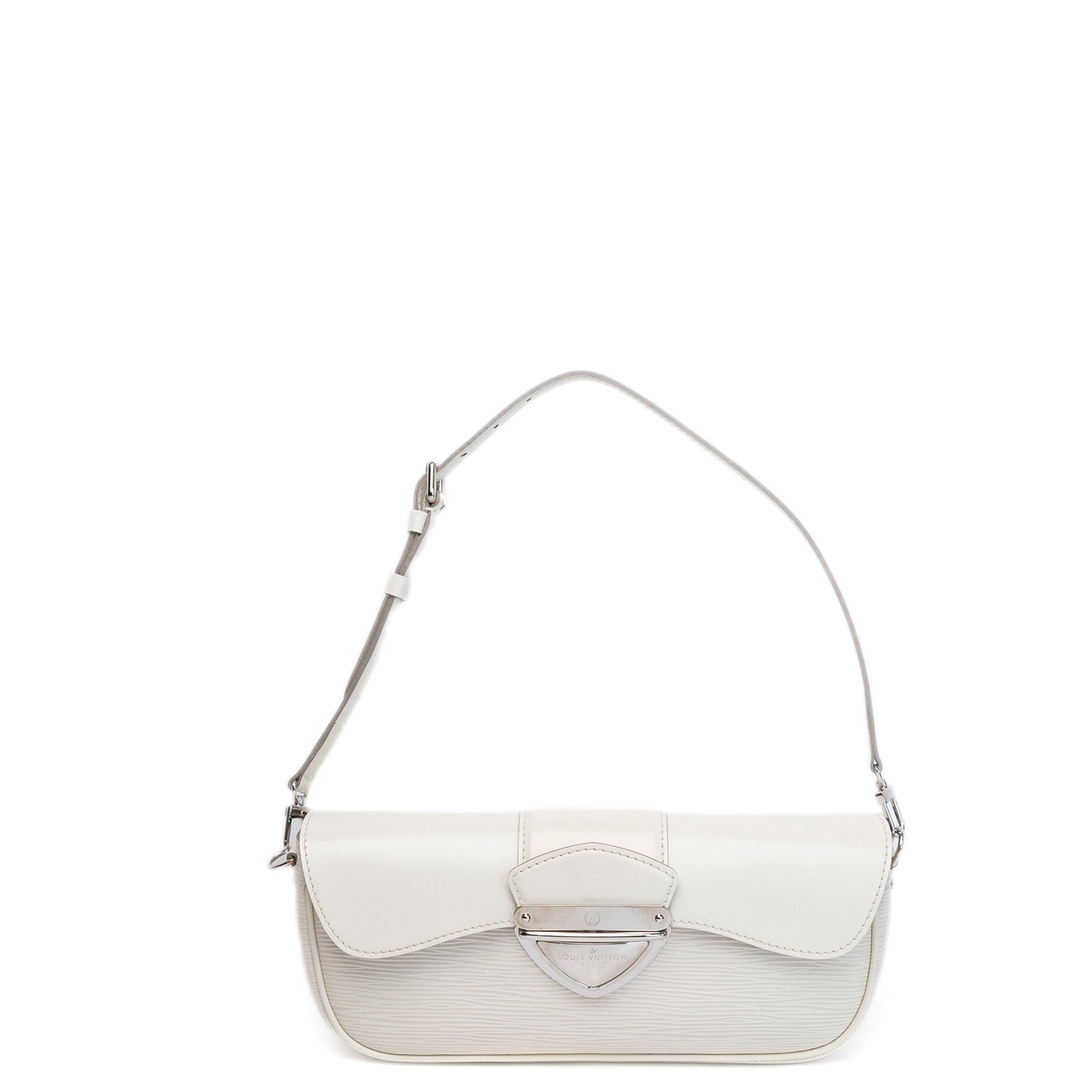 LOUIS VUITTON MONTAIGNE POCHETTE EPI LEATHER WHITE SHW