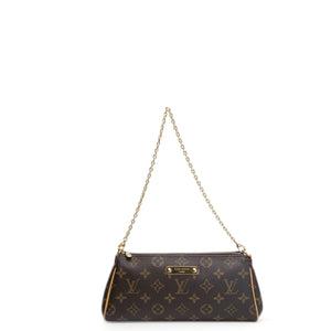 LOUIS VUITTON EVA POCHETTE MONOGRAM CANVAS GHW (MICROCHIP)
