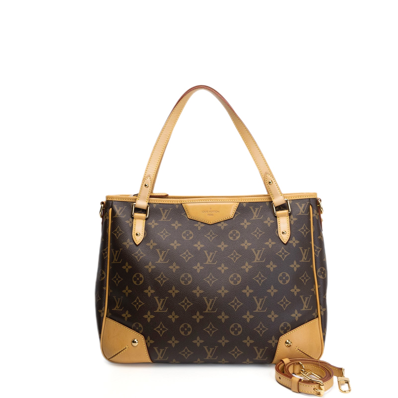 LOUIS VUITTON ESTRELA MEDIUM BROWN COATED CANVAS MONOGRAM GHW