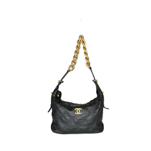 CHANEL 22C HOBO BLACK GHW