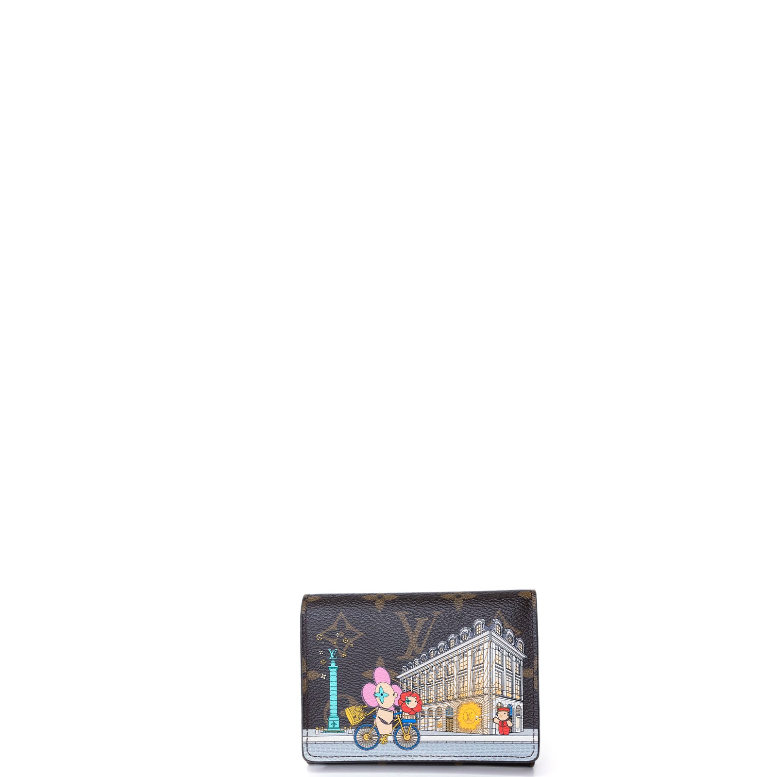 LOUIS VUITTON 2022 CHRISTMAS ANIMATION PARIS VICTORINE WALLET MONOGRAM GHW