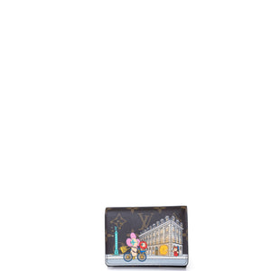 LOUIS VUITTON 2022 CHRISTMAS ANIMATION PARIS VICTORINE WALLET MONOGRAM GHW