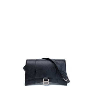 BALENCIAGA DOWNTOWN SHOULDER BAG BLACK CALFSKIN SHW