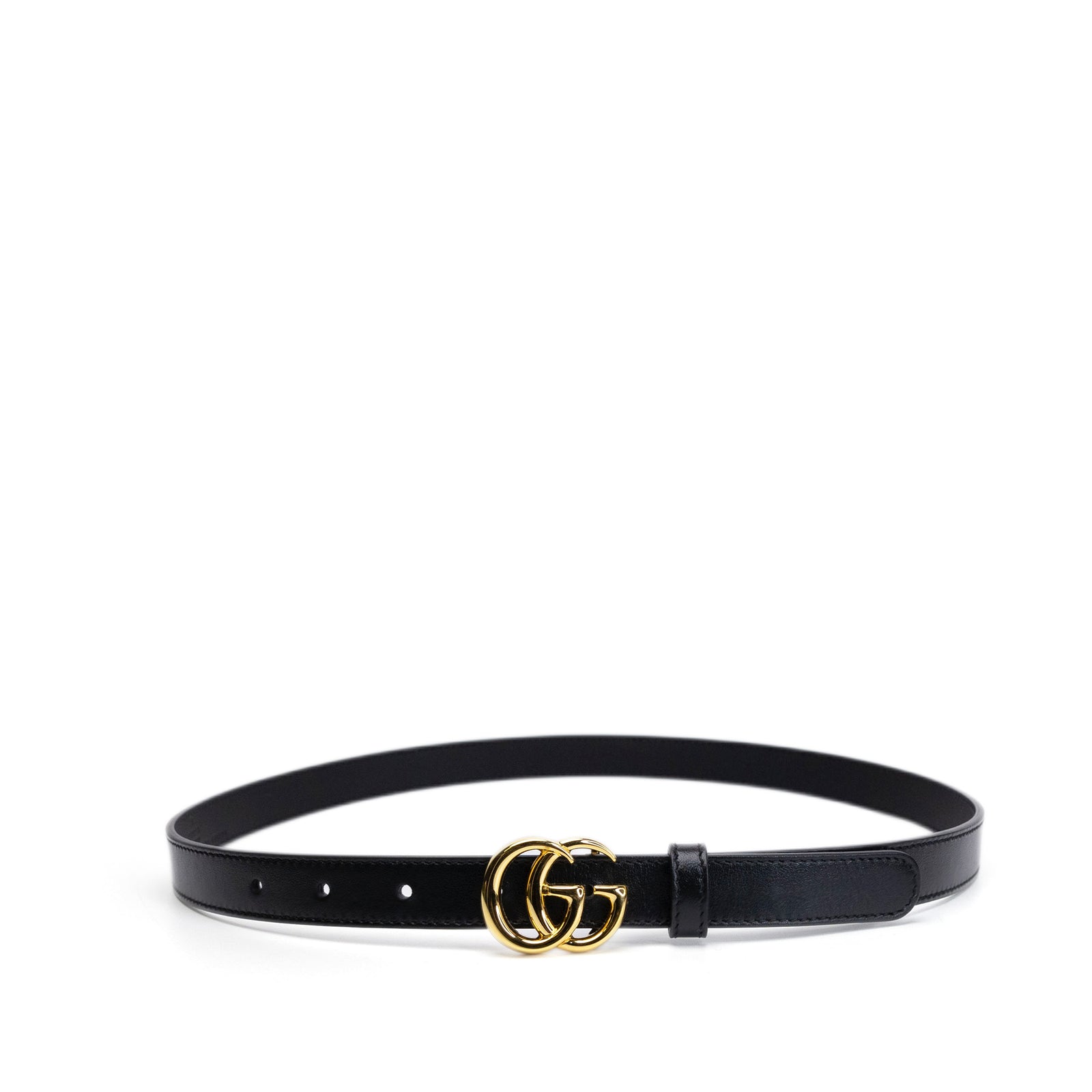 GUCCI GG MARMONT BLACK LEATHER BELT