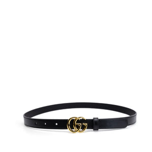 GUCCI GG MARMONT BLACK LEATHER BELT