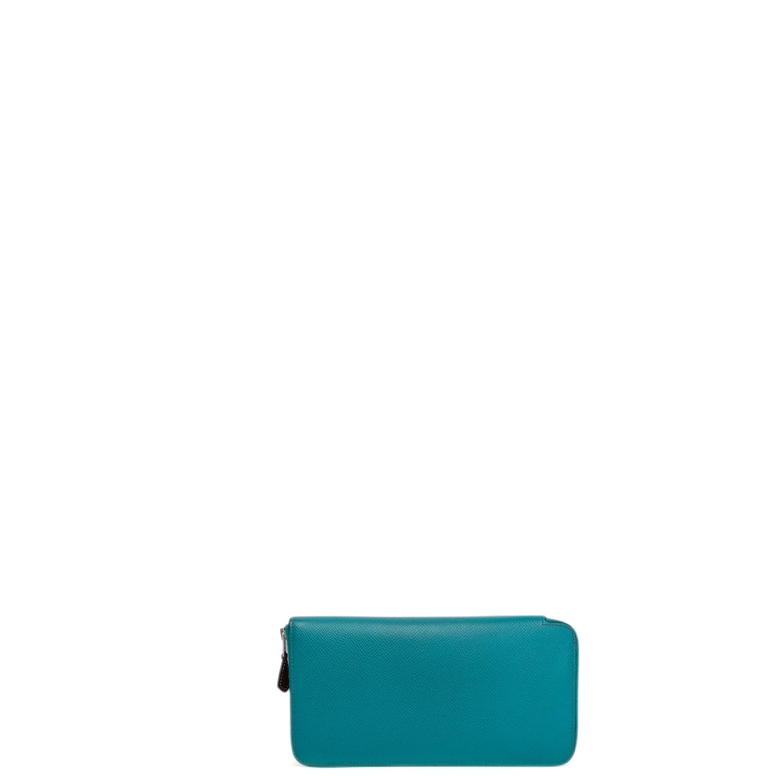 HERMES AZAP SILK IN LONG WALLET BLUE PAON EPSOM LEATHER SHW