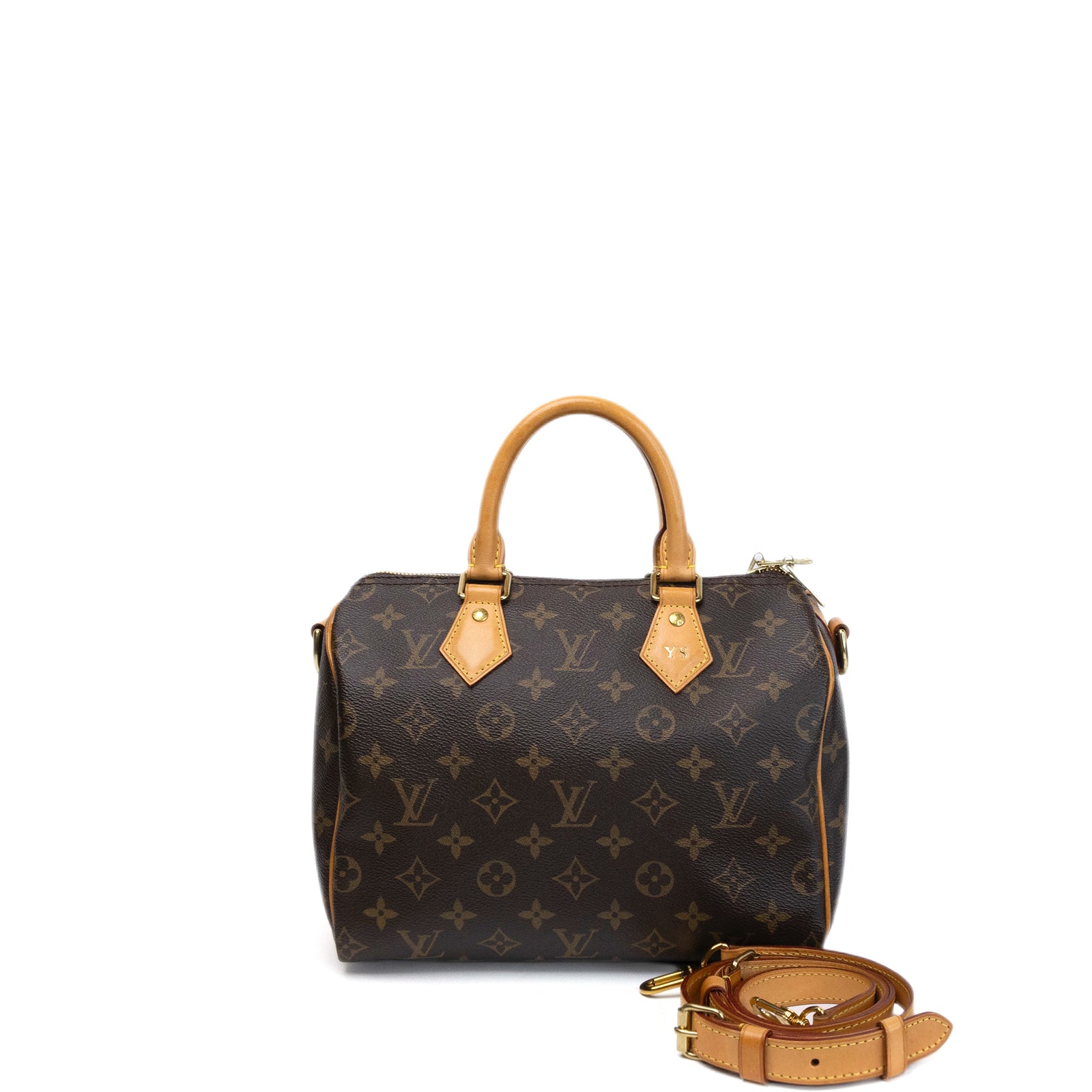 LOUIS VUITTON SPEEDY BANDOULIERE 25 MONOGRAM CANVAS / LEATHER GHW