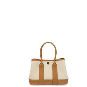 HERMES NEO GARDEN PARTY 23 NEGONDA / CANVAS BEIGE / NATURAL SABLE SHW STAMP G