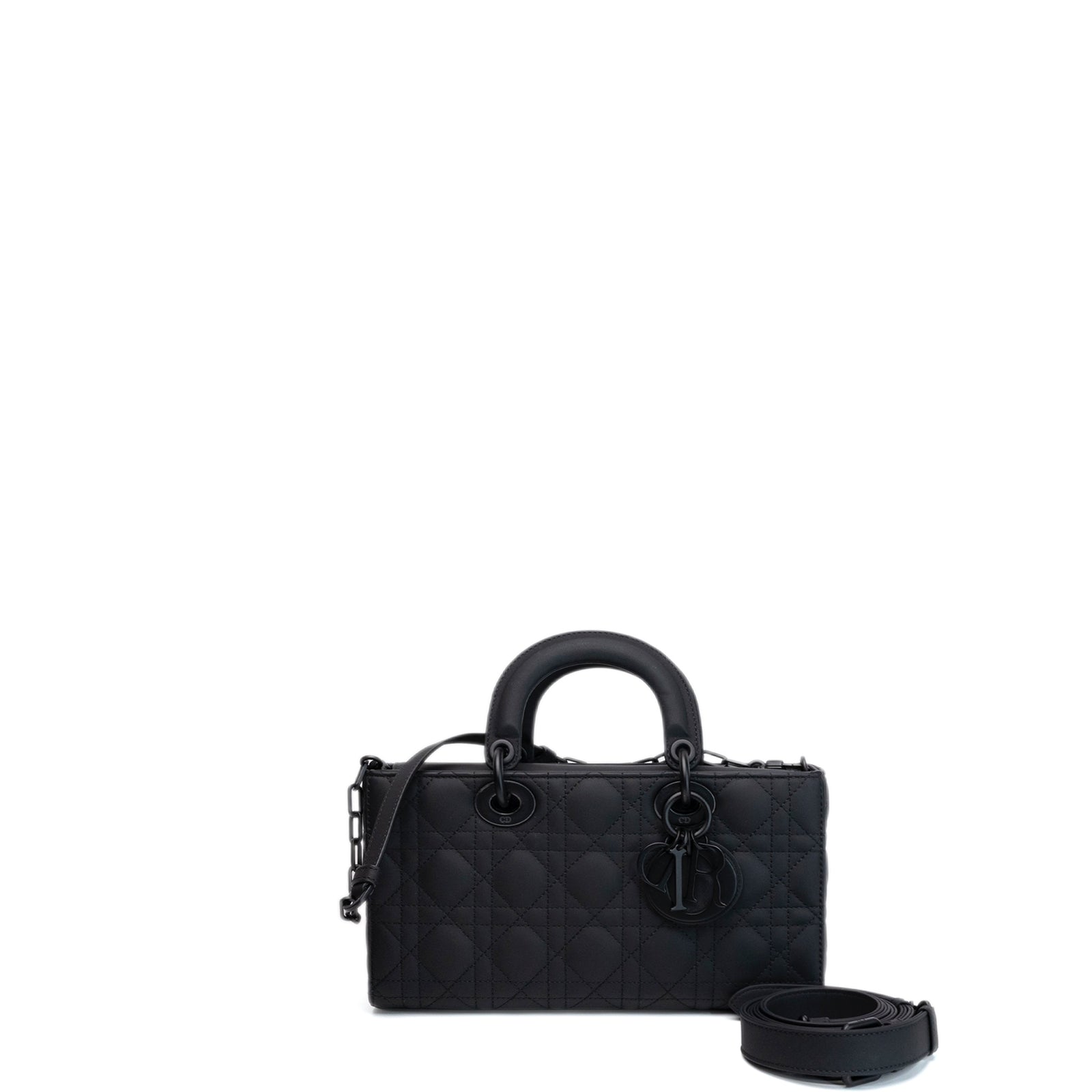 CHRISTIAN DIOR MEDIUM D-JOY BAG BLACK ULTRAMATTE CALFSKIN SO BLACK